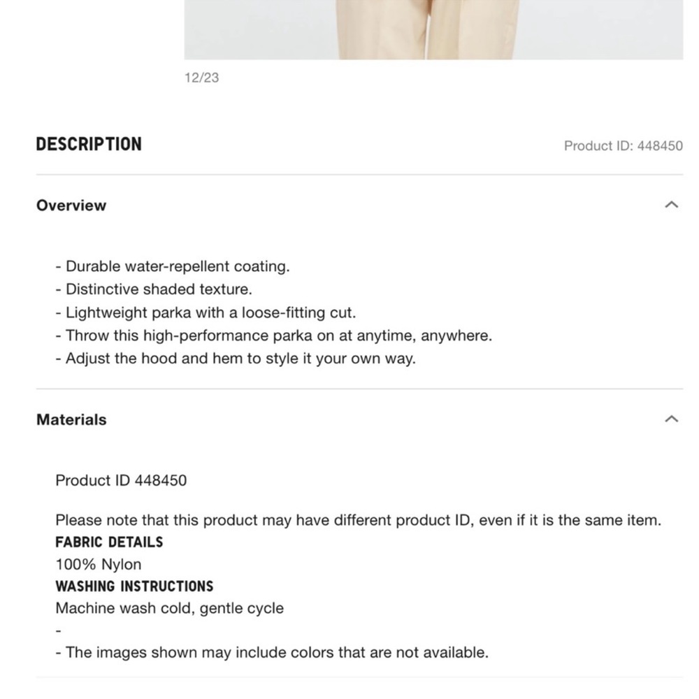 LAST CHANCE*Uniqlo Theory nylon parka - Picture 6 of 16